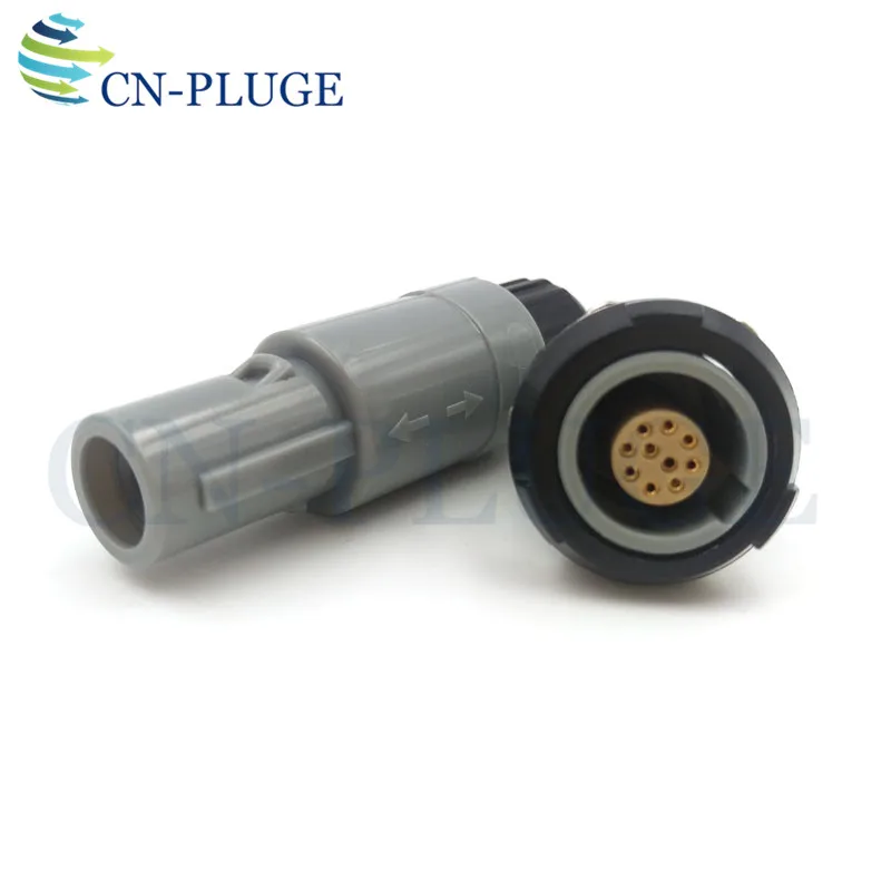 M14 PAG/PLG 1P 10-Pin Medical Plastic Power Connector Push-Pull Self-Locking Connector Plugs And Receptacles
