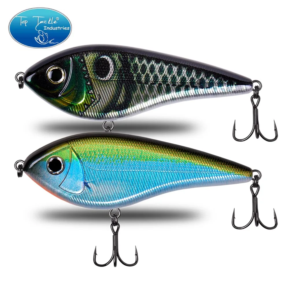 CF Lure 120mm 61g 11Color Laser Paper Hard Baits Slow Sinking Intruder Jerk bait Fishing Lure