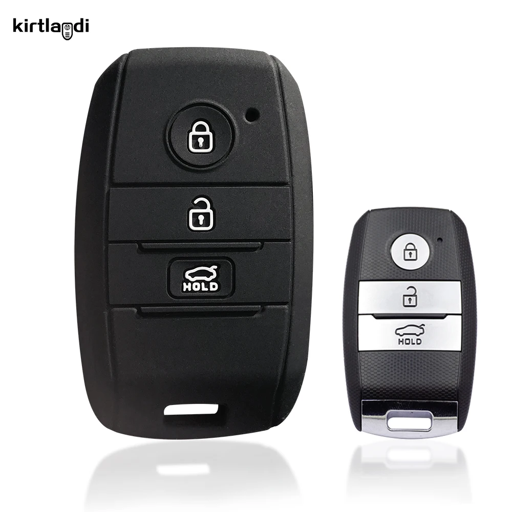 Silicone Key Cover Case Holder Keychain For Kia Rio 3 Sportage 3 4 Ceed Optima Sorento XM FL Cerato KX K2 K3 K4 K5 Soul Sorento