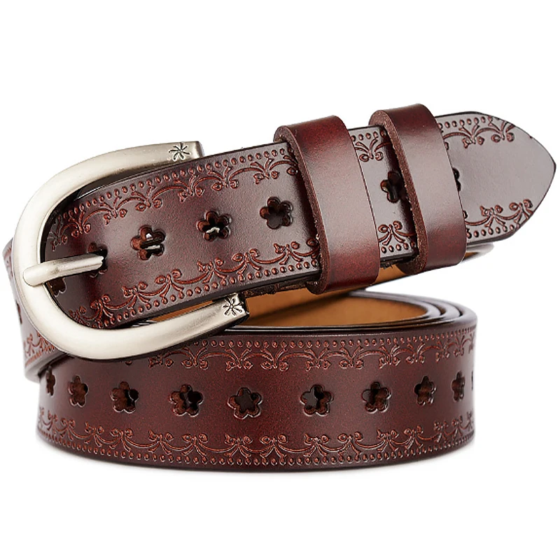 

2019 women belts genuine leather belts for women luxury designer brand leather female belt vintage belt woman black luxury L212