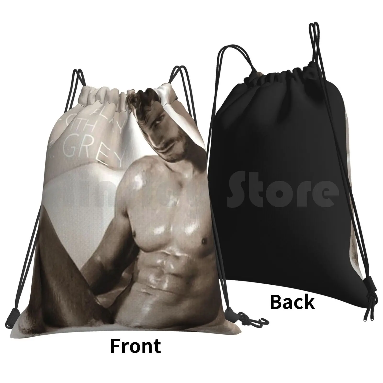 Come Play With Mr. Grey Backpack Drawstring Bag Riding Climbing Gym Bag Come Play With Mr Grey New Hot Music Cartoon Party