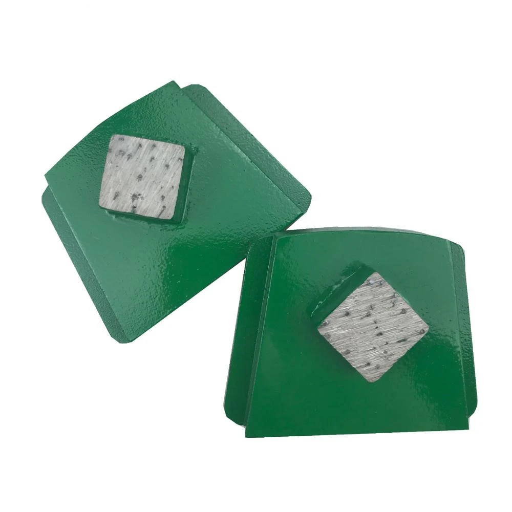 PHX14 Quick Lock Concrete Floor Polishing Block PHX Metal Grinding Plate with Single Square Segment Diamond Abrasive Tools
