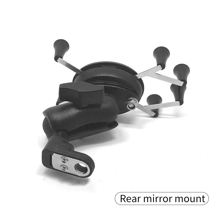 TUYU Motorcycle Handlebar Rear Mirror Mount Rail X-Grip for Gopro CellPhone Smartphone Holder for iPhone 7 7+ 6s Ram Mounts - Image 3