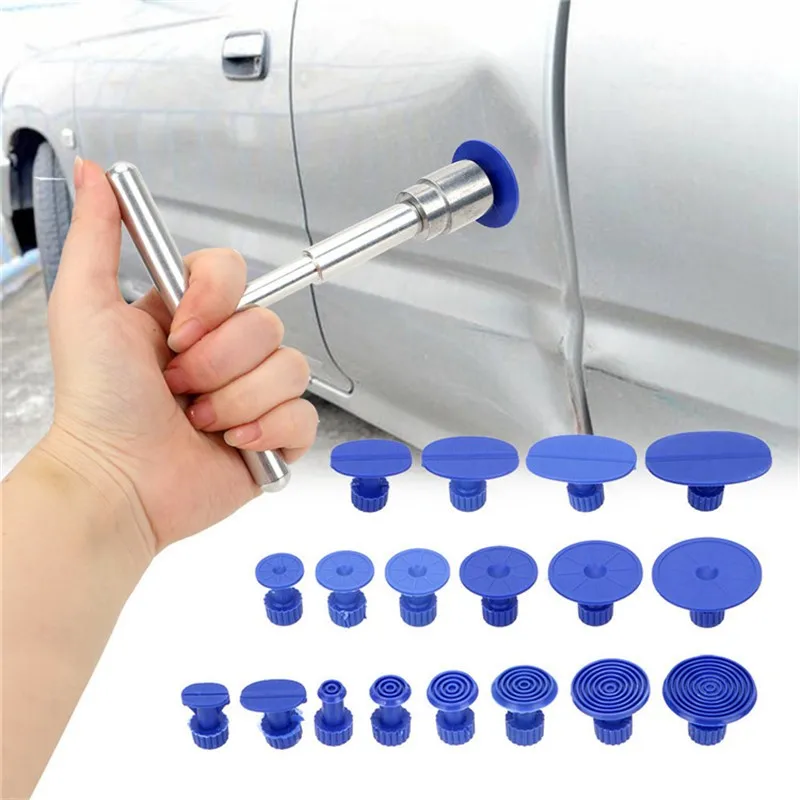 

Metal Car Dent Repair Puller Plastic Gasket Sheet No Glue Universal Hail Pit Sagging Repair Kit Car Repair Tools