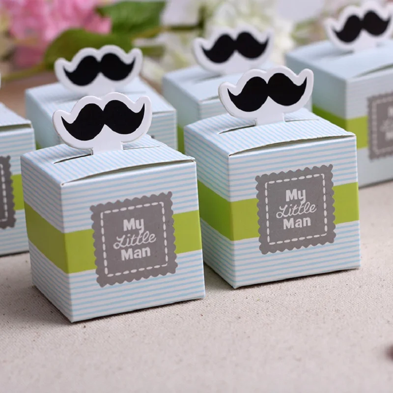 

Moustache Paper Gift Box Candy Boxes Baby Shower Decorations for Guests Thanks Gift Bags Event & Party Supplies