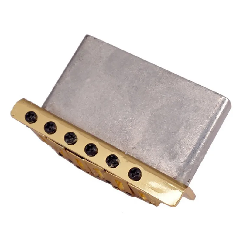 EIN Satz Linkshänder E-Gitarre Brücke Sattel Einzelne Tremolo Brücke System Verdickte Basis Gitarre Zubehör Teile – Detail 5