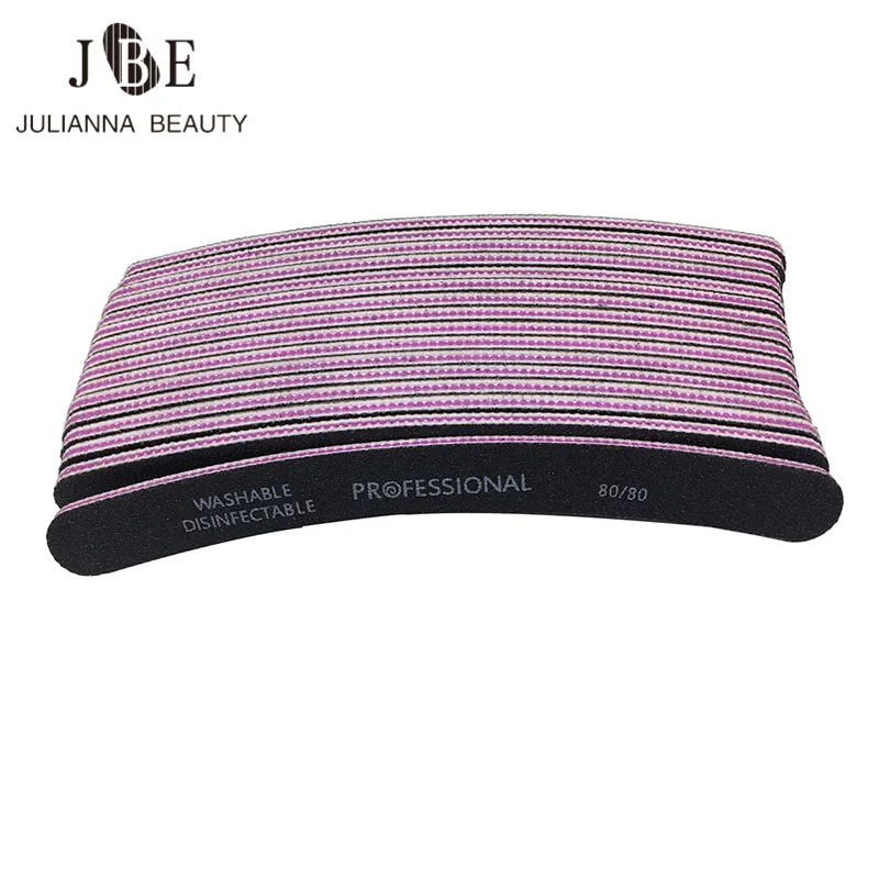 

50Pcs/lot Nail File 80/80 Sanding Buffer Block Pedicure Manicure Buffing Polish Nail Tools Beauty Tools Professional Nail