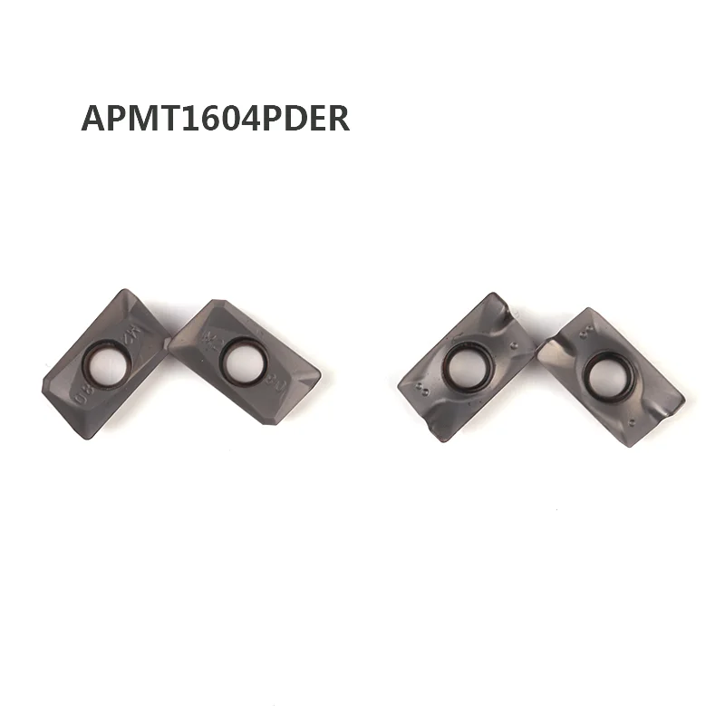 Imagem -03 - Pder m2 h2 xm Lf6018 Apmt1605 Peer Deskar Cnc Torno Fresagem Torneamento Ferramenta Apmt Inserções de Trituração para Aço Inoxidável 10 Peças Apmt1604
