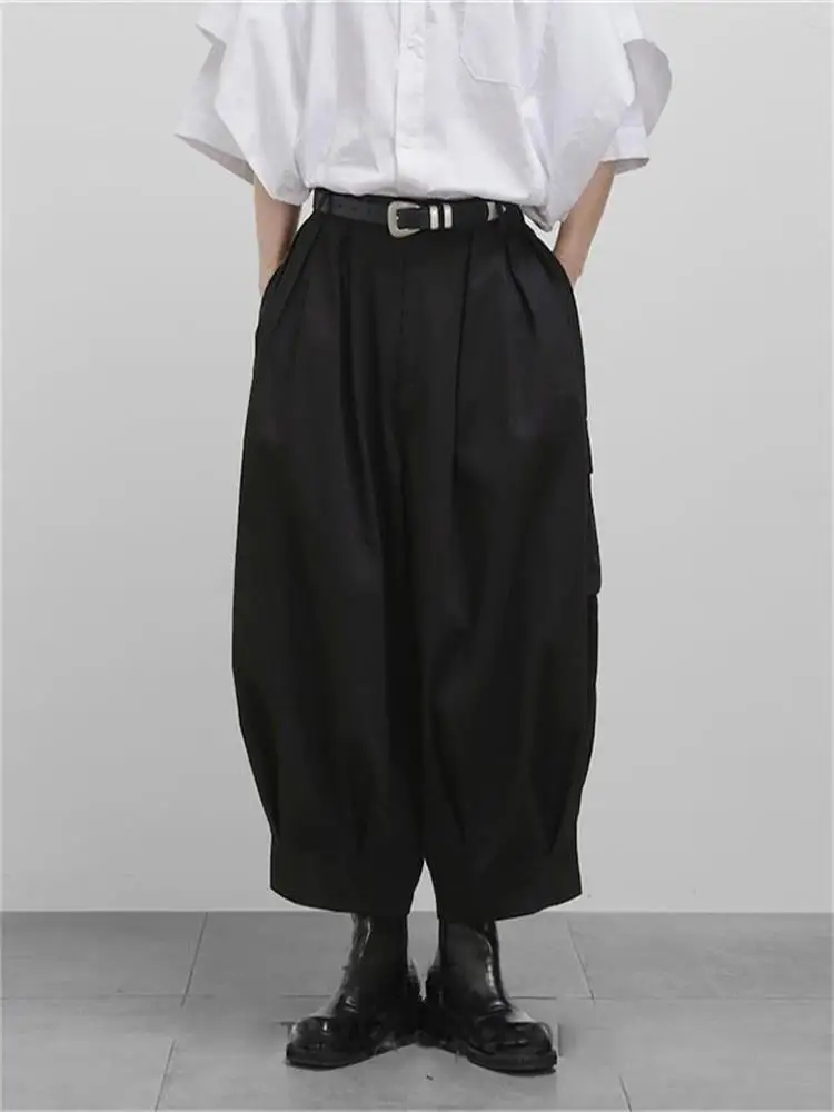 Men's Cargo Pants Spring And Autumn New Close-Foot Pants Big Pocket Decoration Leisure Loose And Large Size Pants