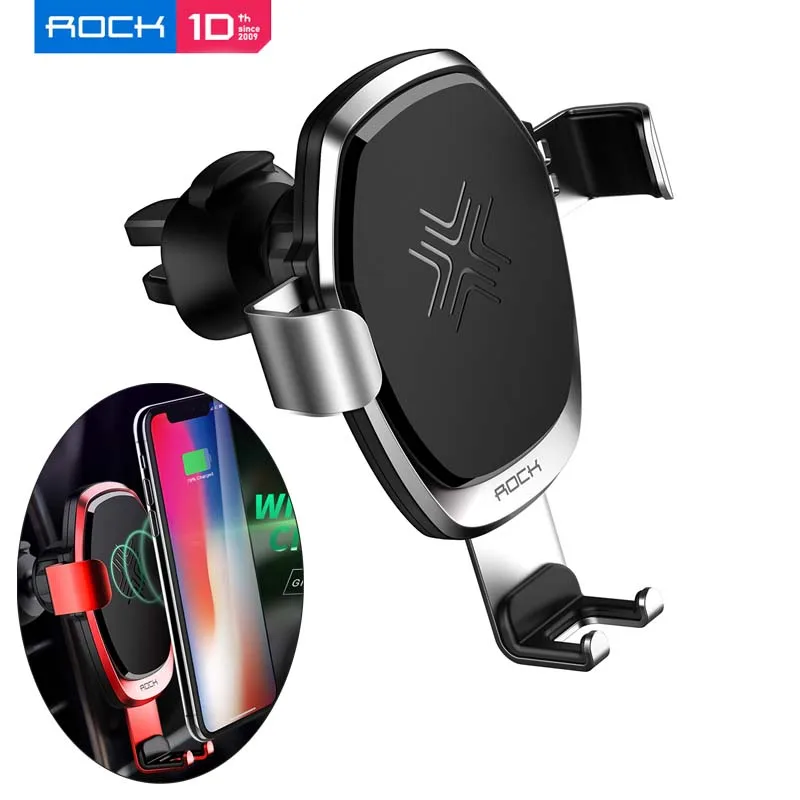 

ROCK Car Holder 10W Fast Qi Wireless Car Charger Gravity Holder for iPhone Xs 8 Plus for Samsung S8 Note 8 Quick Charge