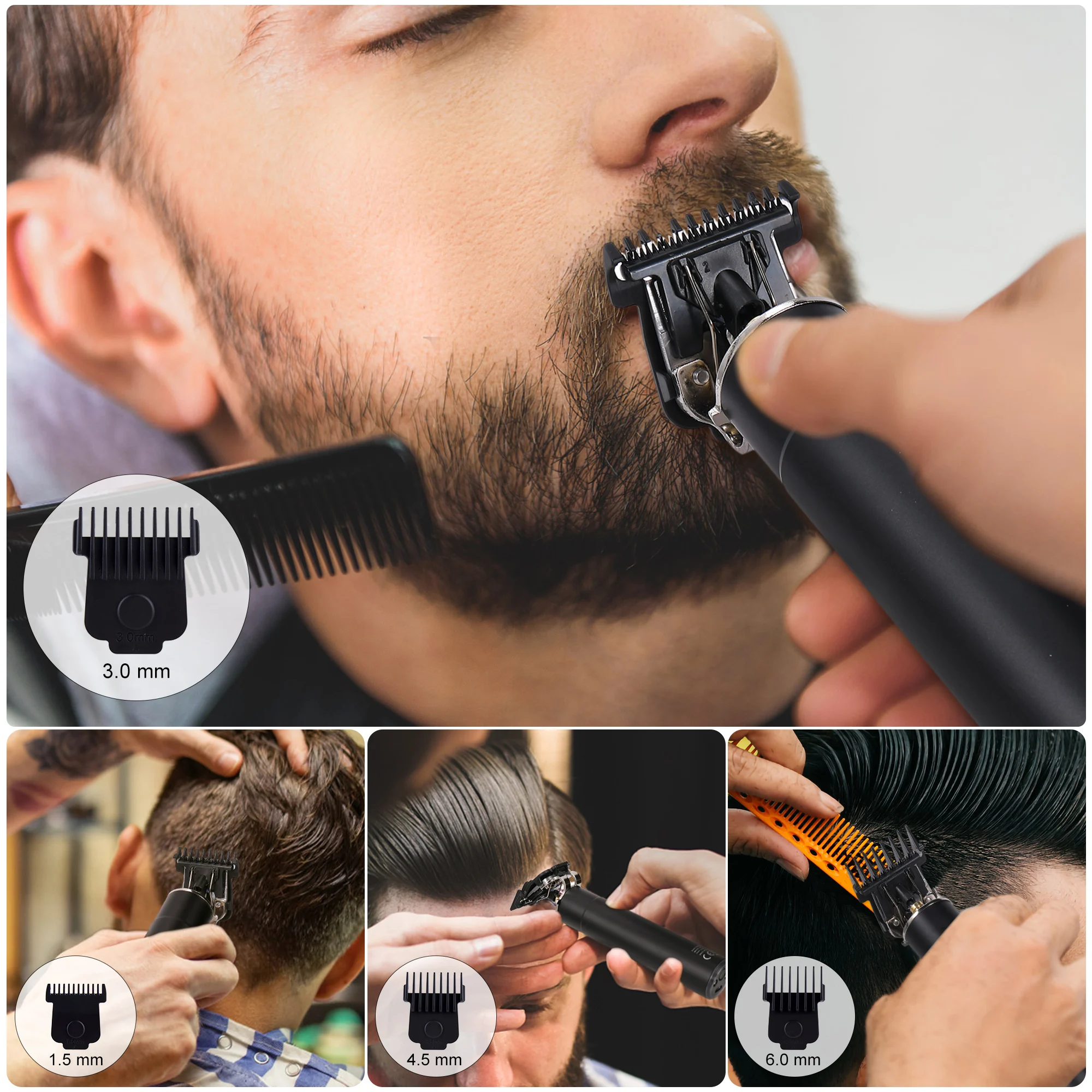 2022 t-shaped máquina de cortar cabelo profissional usb recarregável máquina de corte de cabelo portátil barba aparador de cabelo barbeador elétrico