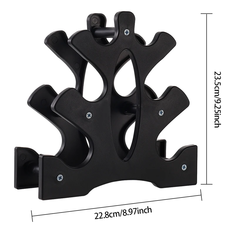 New Dumbbell Rack Stand 3 Tier Dumbbells Weights Handle Stand Holds 30 Pounds Fitness Gym Equipment Accessories