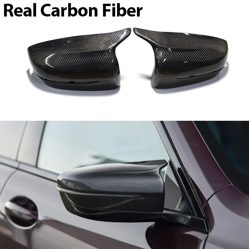 Black Real Carbon Fiber Replacement Rearview Mirror Cover For BMW 4 5 7 8 Series G11 G12 G14 G15 G16 G22 G23 G24 G30 G31 G38