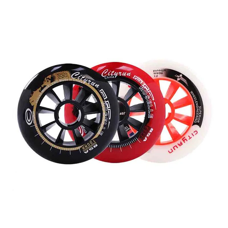 

8pcs Set ROSELLE Speed Skating Roller Skating Wheels 90/100/110mm for Adult Youth Competition Roller Skates Individual Racing