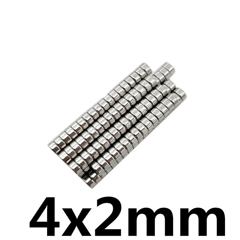 

50/100/200pcs 4x2 mm Rare Earth Magnets Diameter 4x2mm Small Round Magnets 4mm*2mm Permanent Neodymium Magnets 4*2 mm