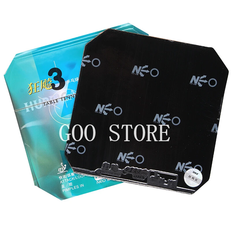DHS Hurricane 3 neo tischtennis gummi original pips-in Hurrikan-3 neo DHS ping pong schwamm – Detail 6