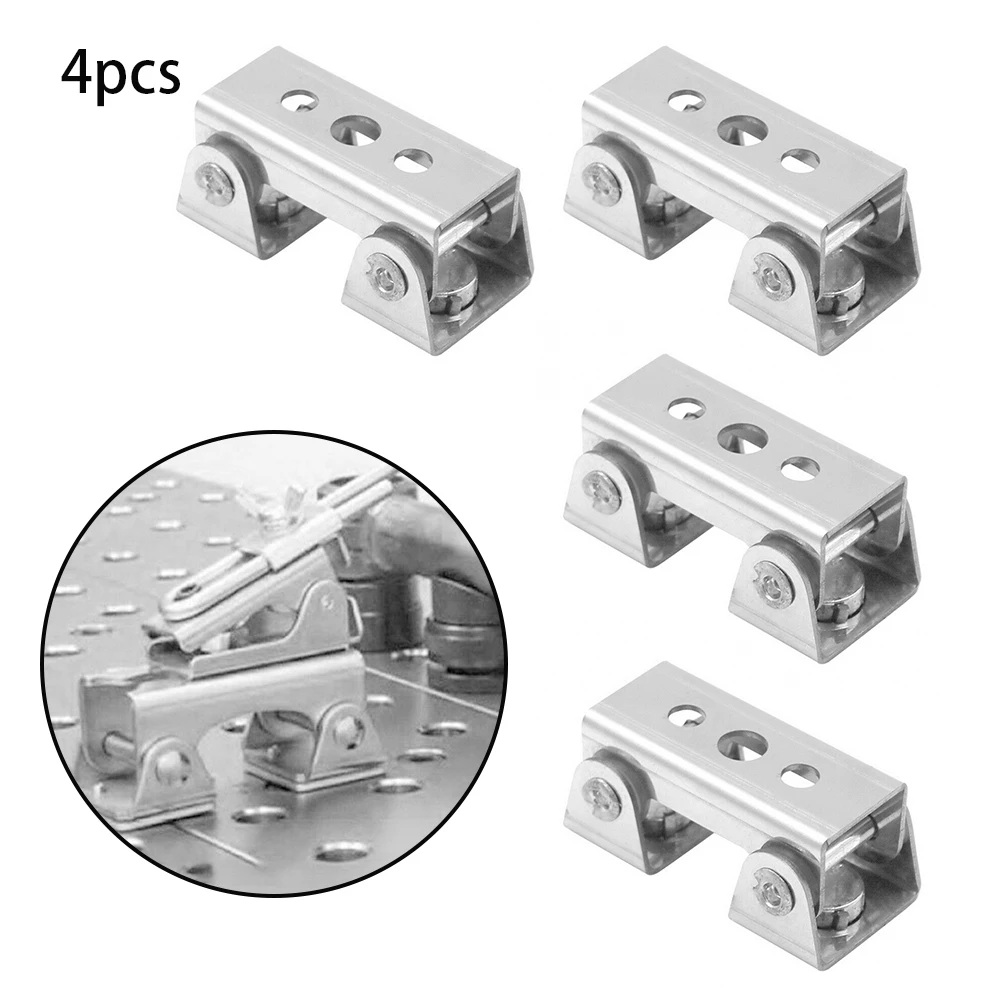 4pcs V-shape Welding Jig Adjustable Magnetic Welding Clamps V-Pads Fixture Holder Strong Welder Hand Tool