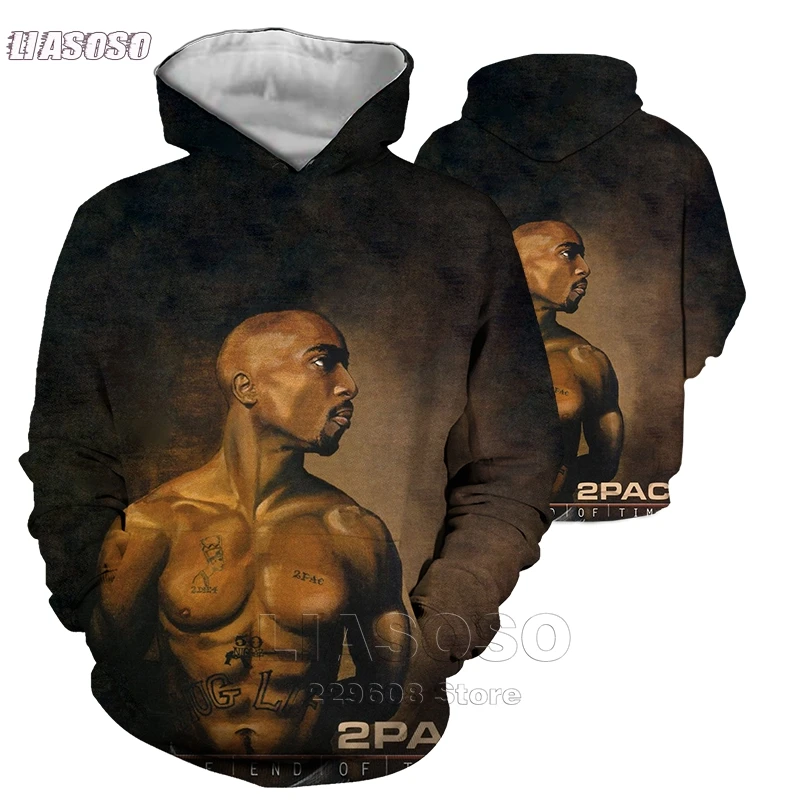 Winter 3D Hoodie Men Legends Of Hip Hop 2pac Tupac/Biggie Smalls/Snoop Dogg  Hip-Hop Funny Tee Tops Plus Size Streewear