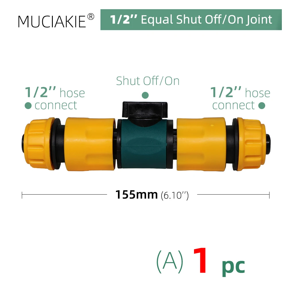 MUCIAKIE 24 Types of Garden Hose Adaptors Irrigation Tubing Sprinkler Water Connectors Splitter Quick Connecter for Nozzles