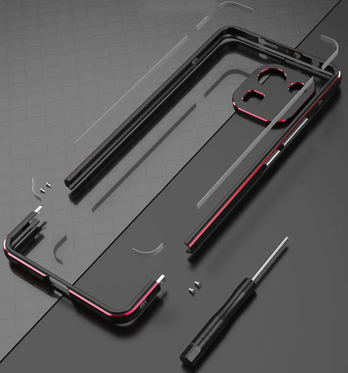 For Xiaomi Mi 11 Pro Aluminum metal bumper Frame Slim Cover phone case+ carmera Protector