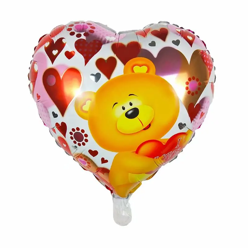 50pcs 18inch Love Helium Balloons I Love You Heart Shaped Foil Balloon Romantic Shower Wedding Valentine's Day Party Decorations