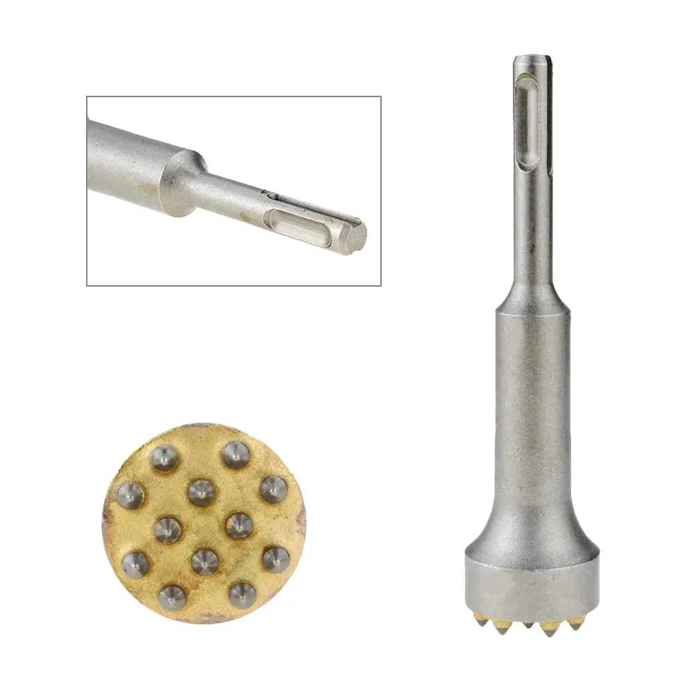 Broca de martelo elétrico rotativo, Cinzel Bit para Pedra, Laje, Ponte, Parede, Cimento, Gouge, Flat, Round, Point, Groove