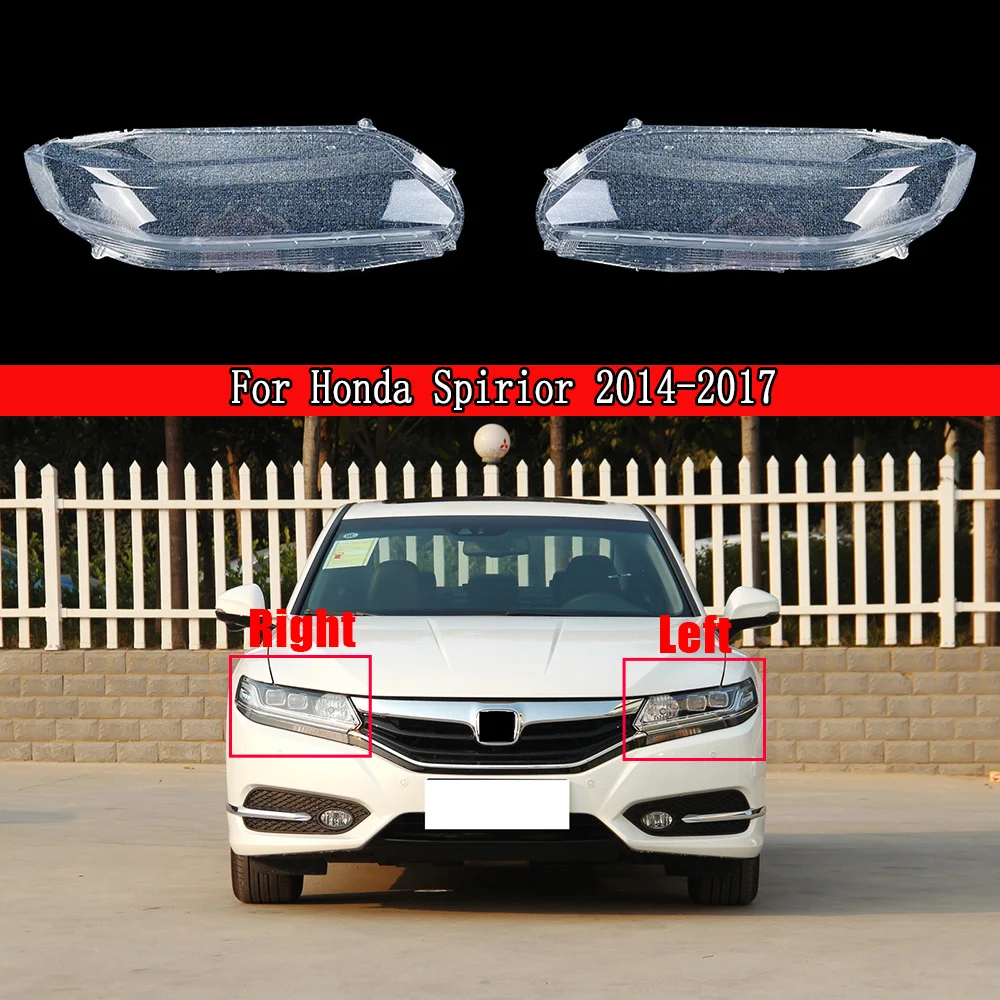 

For Honda Spirior 2014 2015 2016 2017 Headlamp Cover Headlight Shell Transparent Lens Plexiglass Replace Original Lampshade