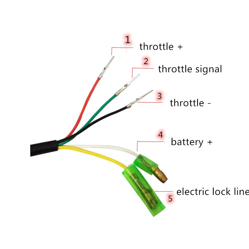 Electric Scooter/Bike Accessories DC Motor Brushed Controller & Throttle Twist Grip 24V 36V 48V 250W 350W 500W