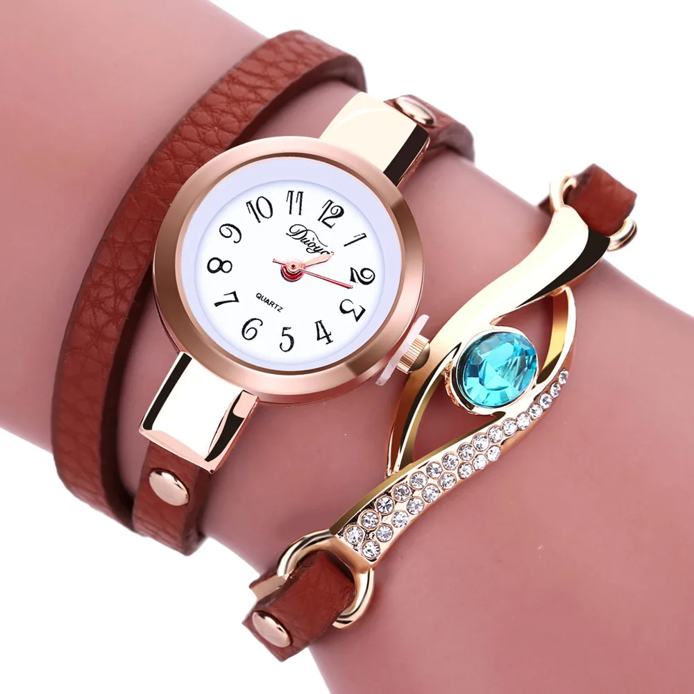 

New Fashion Women Watches Eye Gemstone Luxury Watches Women Gold Bracelet Watch Female Quartz Wristwatches Reloj Mujer 2021 saat