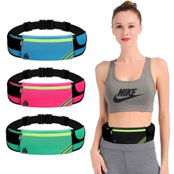 Riñonera reflectante para correr al aire libre, bolso antirrobo para teléfono, cinturón Invisible para hombre y mujer, impermeable para gimnasio