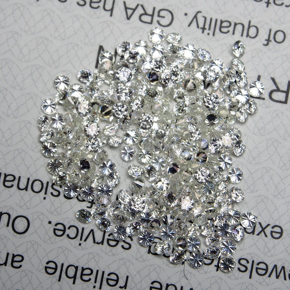 1 Karat/Tas GH Warna 2.25MM Moissanite Brilian Memotong Berlian Batu Moissanite