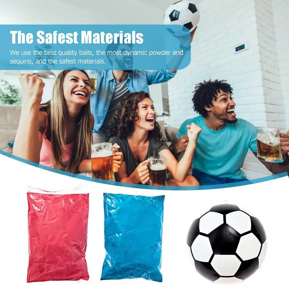 Gender Reveal Soccer Ball Gender Tip Football Blue and Pink Powder Kit Gender Reveal Games for Boy or Girl Gender Reveal Surpris