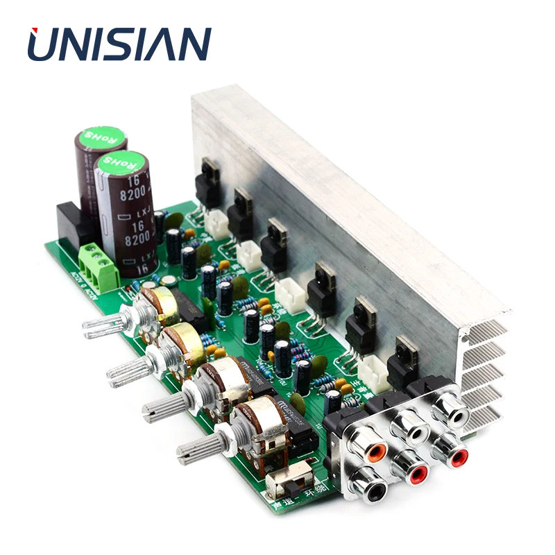 UNISIAN 6*18W 5.1 усилитель каналов Board 6-канальный Surround Center сабвуфер TDA2030 аудио усилители мощности для домашнего кинотеатра