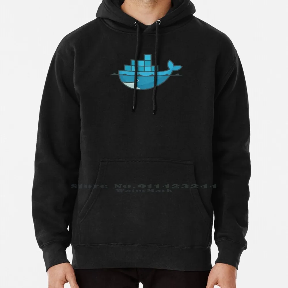 Docker Hoodie Sweater 6xl Cotton Docker Devops Container Development Linux Gnu Virtualization Box Code Production Aws Heroku