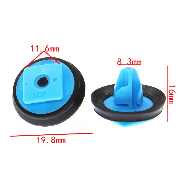 For Cherokee Renegade A831 Clip Trim Guard Fastener Wheel Arch Decoration Board Auto Tire Frame Plastic Rivet