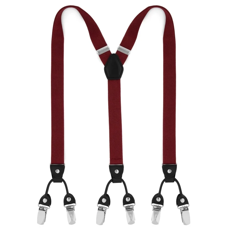 Hot Sale Slim Adjustable 6 Clips Braces Suspenders For Men And Women Garments Accessories