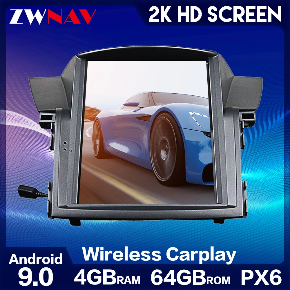 ZWNAV Android 9 For Honda CRV 2006 2007 2008 2009 - 2012 Tesla type Multimedia Stereo Car DVD Player Navigation GPS Radio