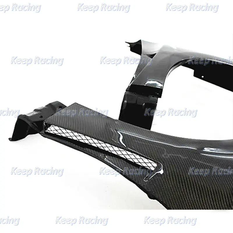 OEM Style Carbon Fiber Vented Front Fender For Subaru Impreza GRB STI Glossy Finish OE Wheel Arch Flare Fibre Auto Cover Bodykit