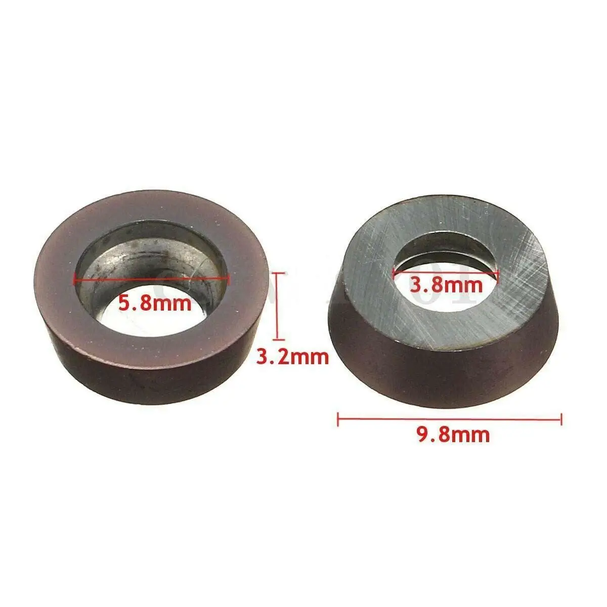 CNC 10 piezas RPMW1003MO RPMW1003M0 inserto de carburo para herramienta de corte de fresado de torno