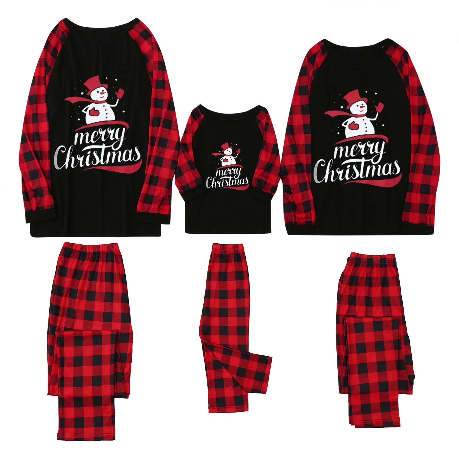 Kupokasi New Merry Christmas Family Matching Pajamas Set Deer Adult Kid Top+Pants Xmas Sleepwear Pj\'s Suit Baby Romper