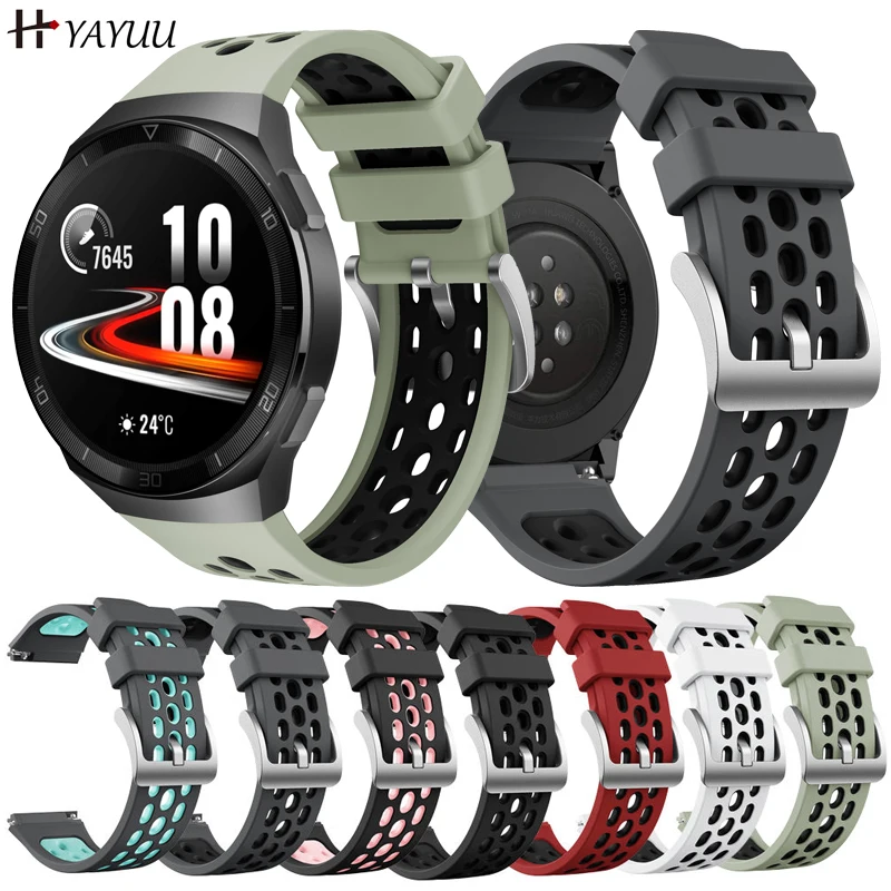 YAYUU Watch Strap For Huawei Watch GT 2e, Silicone Sport Replacement Band Wristbands for Huawei Watch GT2e