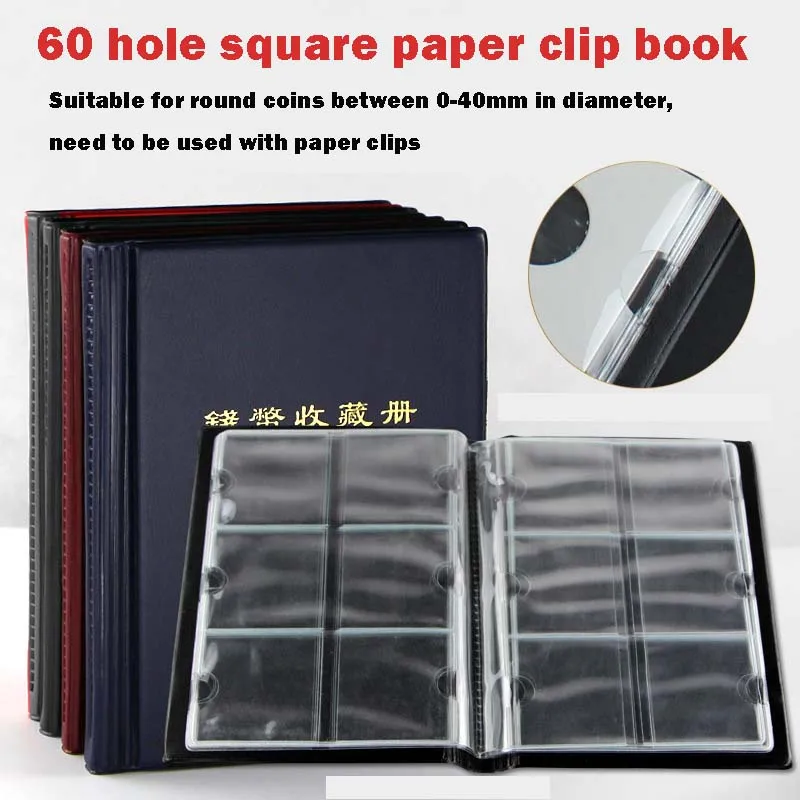 PCCB High Quality Put 60 Pieces/Coins Album For Fit Cardboard Coin Holders Professional Coin Collection Book Cheaper