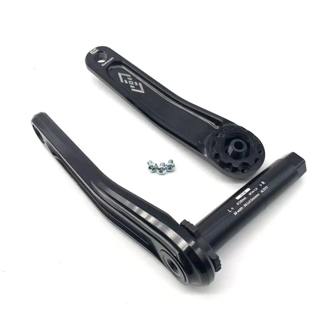 FOVNO PHANTOM MTB Bicycle Crank Mountain Bike Crankset 24mm Spindle Aluminum Alloy MTB Bicycle Crank Bike Parts