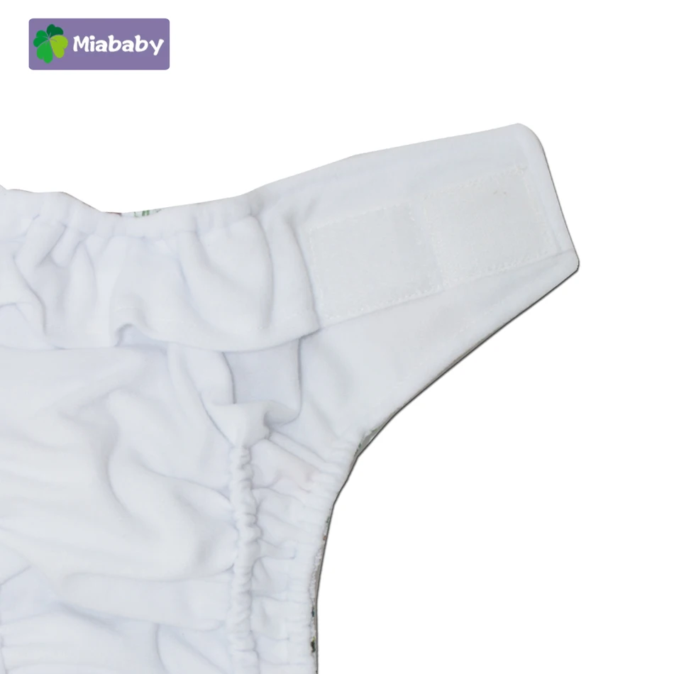 Miababy Hook&Loop Washable Eco-friendly Baby Cloth Diaper Ecological Adjustable Nappy Reusable Diaper,Fit 0-2year 3-15kg