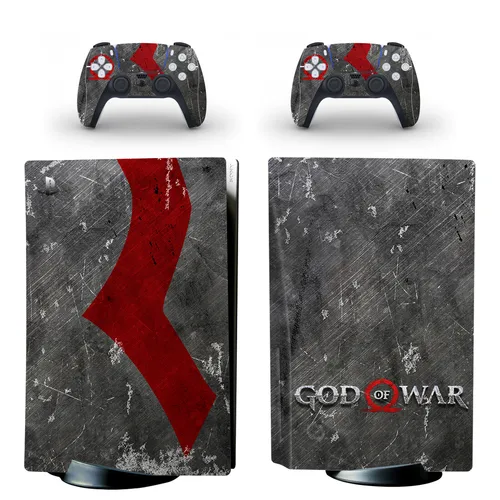 Imagen 2 del producto God of War PS5 Disc Edition pegatina de piel cubierta de calcomanía para consola y controlador PS5 disco pegatina de piel vinilo
