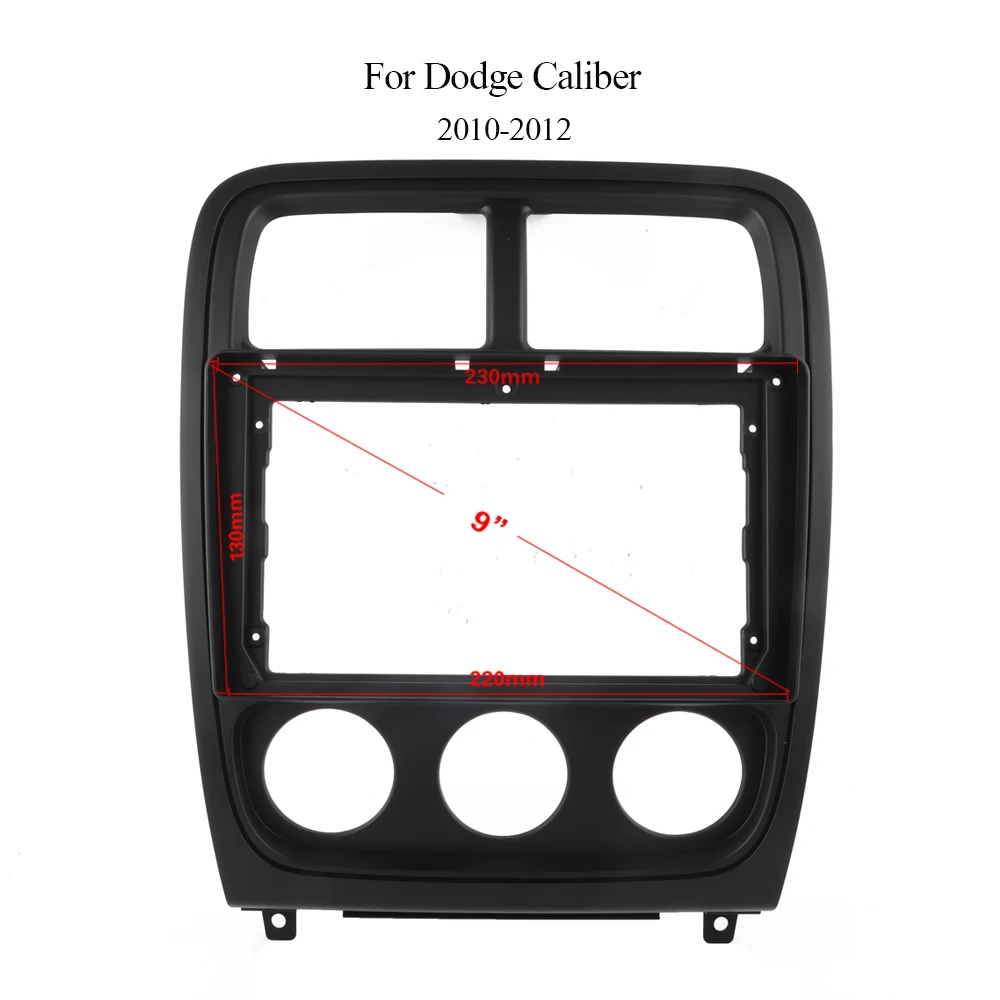 

Рамка Двойная Din из АБС-пластика для Dodge Caliber 2010-2012, установка для автомобиля, Android, 9 дюймов, радио, навигация, DVD, крепление на приборную панель, Новинка