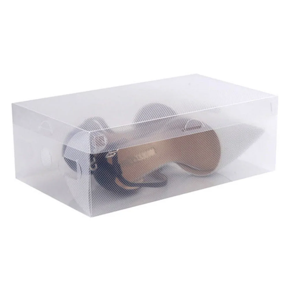 Home Shoes Display Case Transparent Dust-proof Stackable Drawer Kids Shoes Storage Box Container Organizer