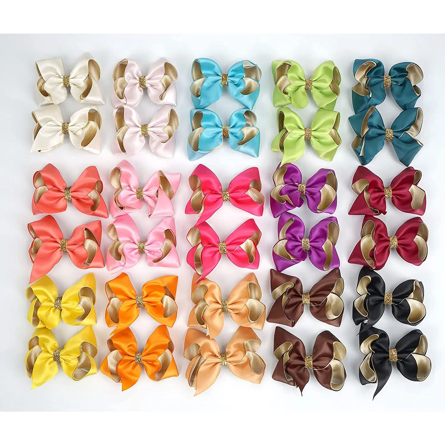 30 Pcs Hair Bows clips for girl wholesales