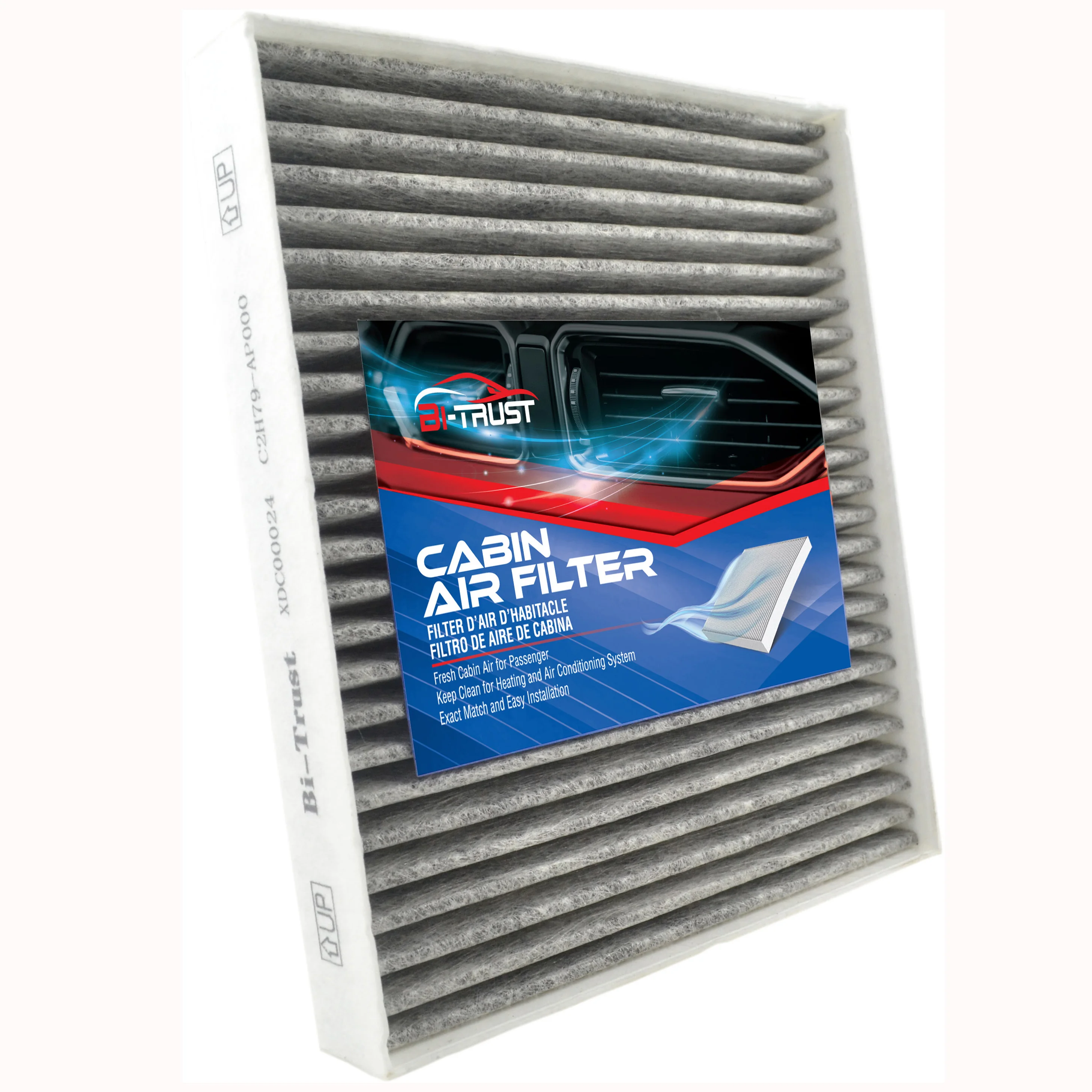 

Bi-Trust Cabin Air Filter Replacement for Hyundai Sonata 2015-2019 Kia Cadenza 2017-2019 97133-C2000 C2H79-AP000