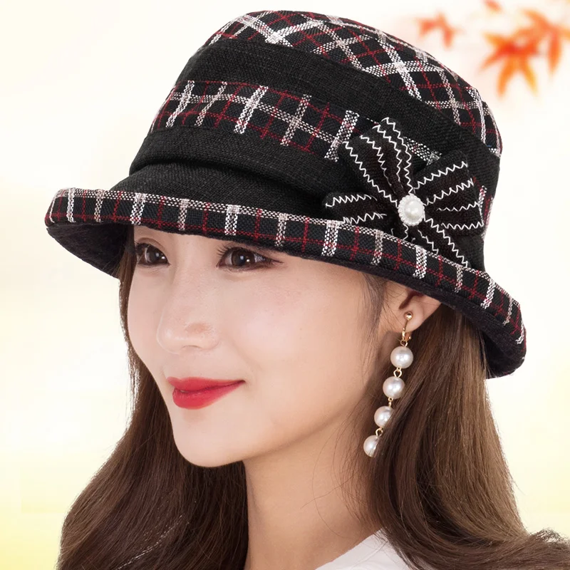 

Female Hat Autumn And Winter Cute Fisherman Hat Wild Sun Hat Retro Literary Lady Hat Elegant Outdoor Basin Hat